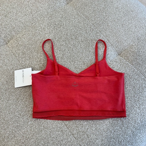 NWT BEYOND YOGA SPACE DYE ALLURE LACE TRIM - LIGHT RED - SIZE M - Picture 6 of 7